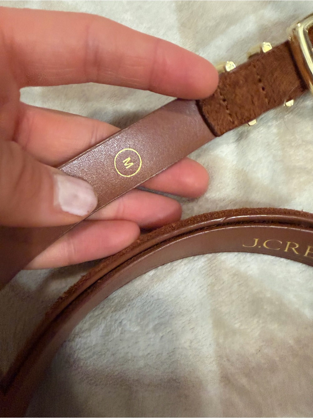 J crew Thin suede belt - Picture 4 of 5